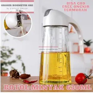 (COD) BOTOL MINYAK SINGGLE KACA 630ml TERMURAH