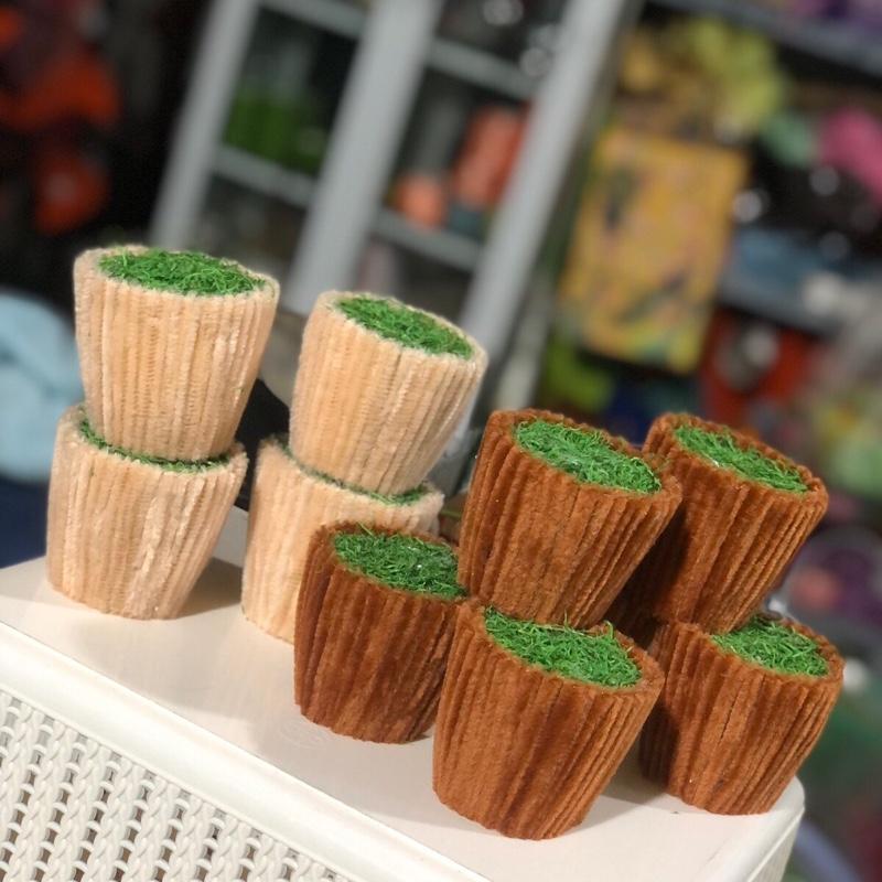  Phôi chậu kẽm nhung - chậu sẵn cắm hoa để bàn 