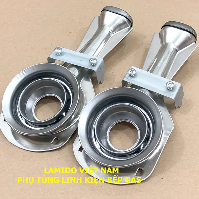 COMBO 2 Điếu inox 78, Họng Đầu Đốt chia lửa bếp gas mâm 78mm - [LINH KIỆN PHỤ TÙNG THAY THẾ BẾP GA] - ( Bass + Vít) 3