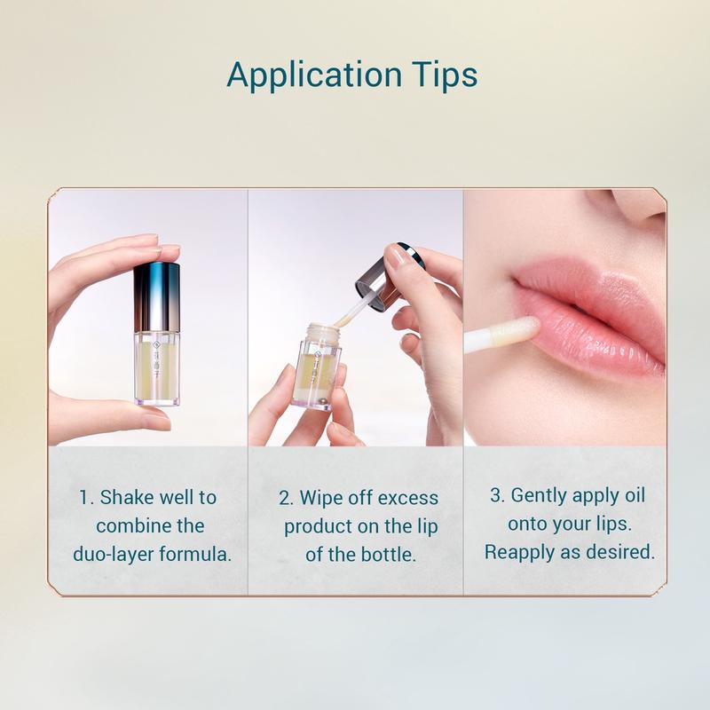 Florasis Floral Care Hydrating Dual Lip Oil Lip Mask Moisturizing Lip Balm Hydrating Lipstick Skincare Delicate 8