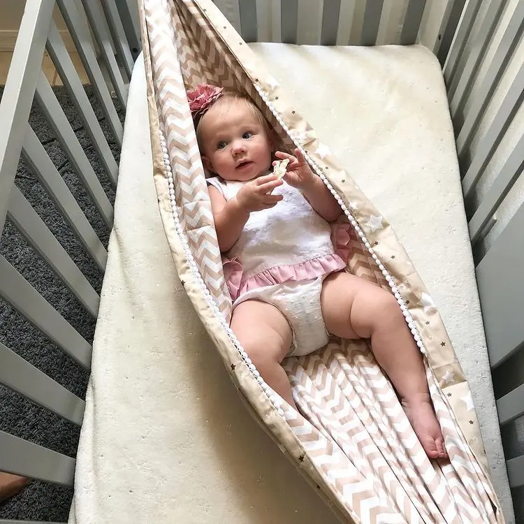 INS Children's Swing Indoor Outdoor Hanging Basket Kids Hanging Cloth Bag Baby Home Cartoon Hammock