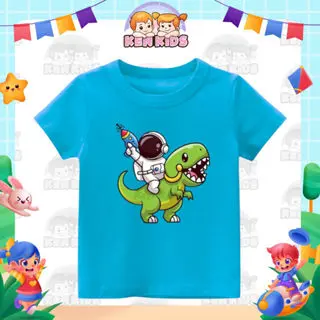 KEN14 KAOS ANAK MOTIF DINO ASTRO Katun Polos Santai Baju Fashion 2
