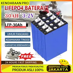 Pelangi LiFePO4 Battery 3.2V 30Ah Baterai For DIY12V24V36V48V Motorcycle Electric Vehicle Solar UPS Power Supply Lithium Iron Phosphate Aki COD Ready Stock
