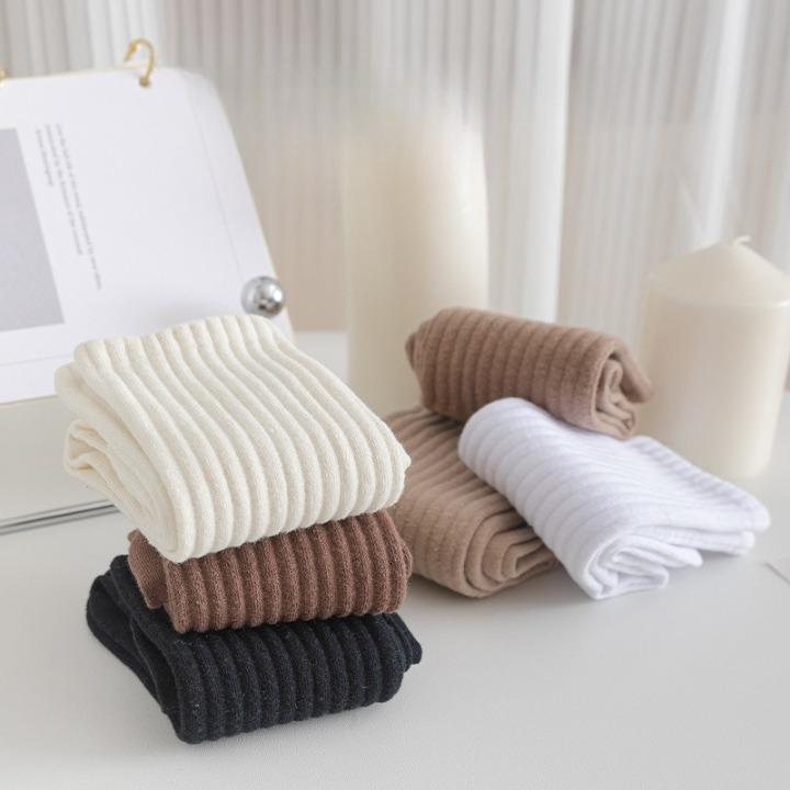 Combo 20 đôi tất vớ nam nữ cổ cao gân dày dặn màu bassic tông nâu Sport Cotton 3