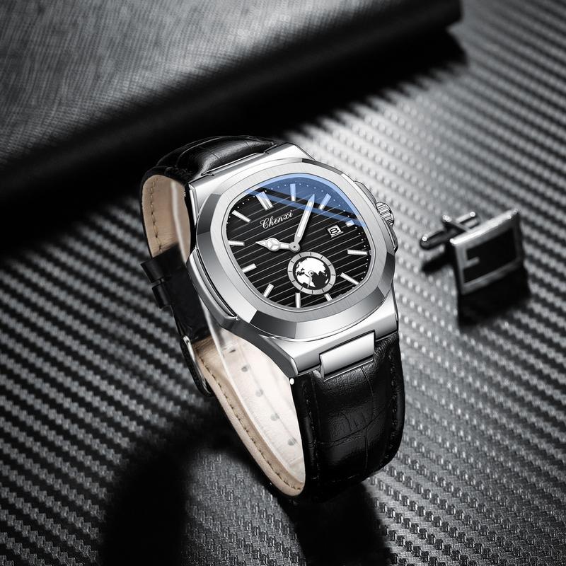 Đồng hồ nam đồng hồ đeo tay chenxi CX-612 có lịch ngày thời trang cho nam