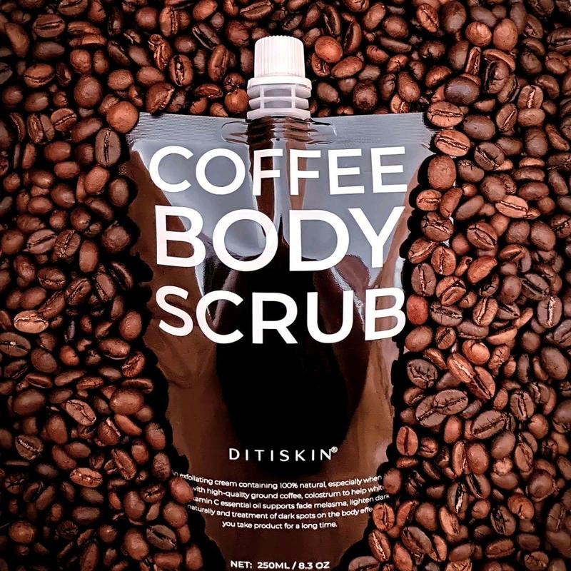 Bột tắm tẩy tế bào chết cà phê coffee body scrub 250ml Không chứa silicon Không mùi Dưỡng Body Skincare ttbc smoothie tay lucenbase kem taylong đá da ủ _