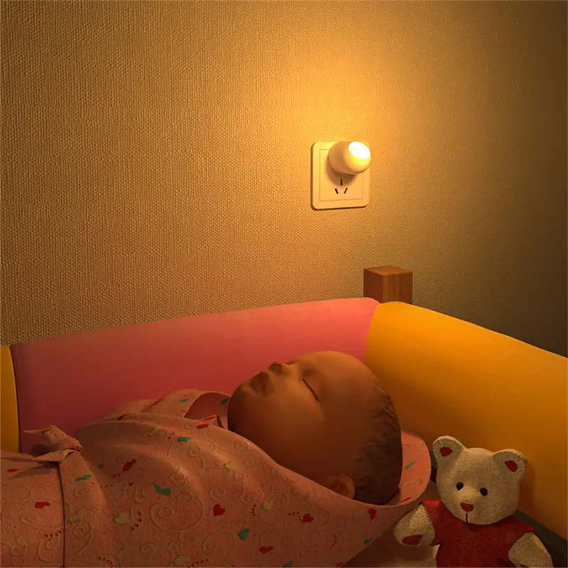 Đèn Ngủ Cảm Biến Điều Khiển Ánh Sáng Xoay 360 °, Chăm Sóc, Đèn Ngủ LED Cắm Điện Đèn Ngủ Mềm, Đèn Đầu Giường, Đèn Cho Bú, Bảo Vệ Mắt, Tiết Kiệm Năng Lượng 6