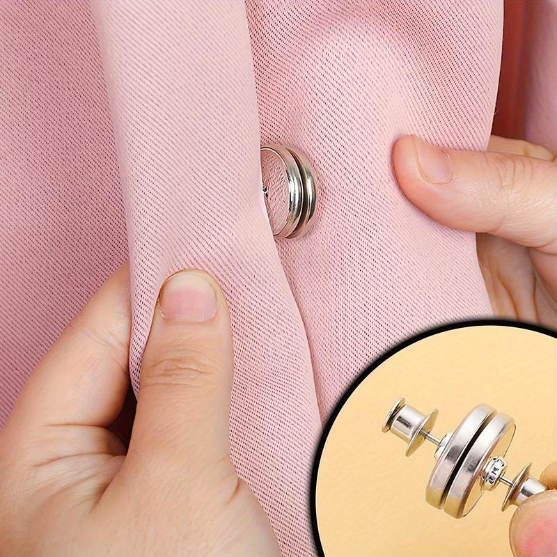 Curtain Magnet Button, 10 Pairs/set Vintage-style Curtain Magnets with Back Tack, Leak-proof Holdback Button for Home, Bedroom & Office Draperies 2