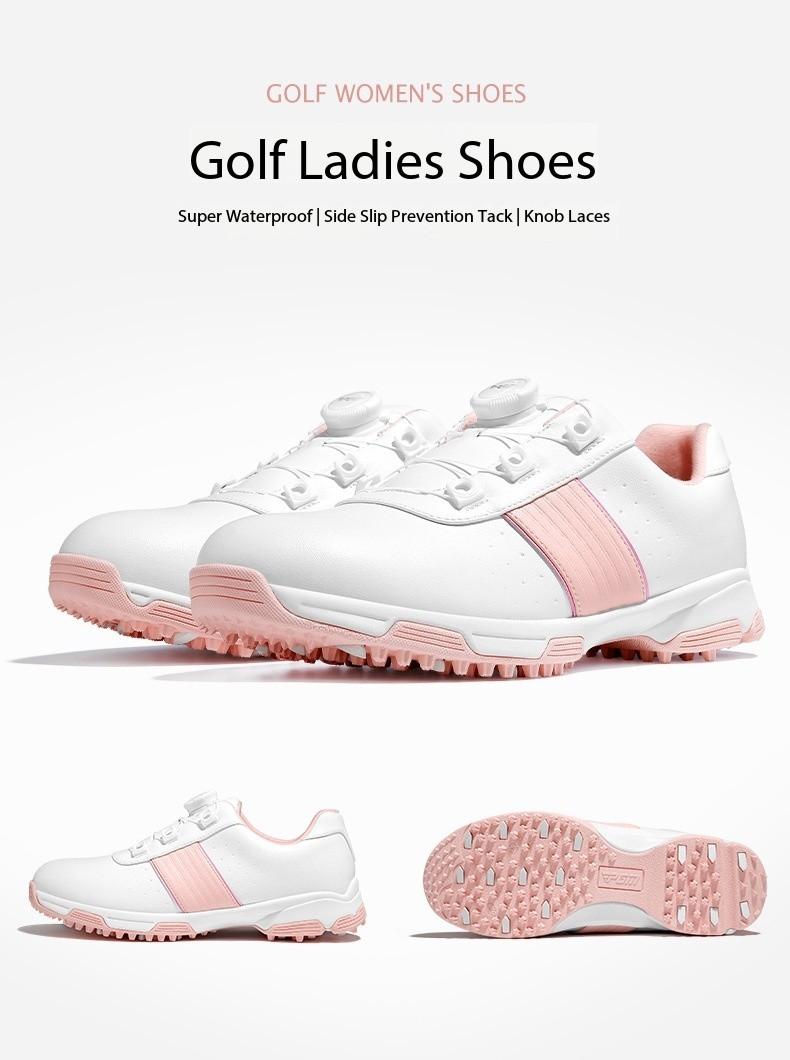 Product Introduction of [P] golf shoe women's casual sneaker knob shoelace nail-free shoes golf women's shoes waterproof shoes xz341 9
