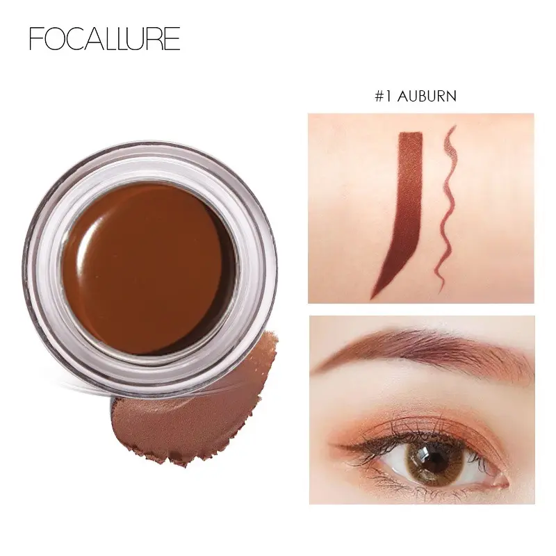 FOCALLURE Waterproof Brows Gel Cream Pomade Waterproof Eyebrow Alis 3