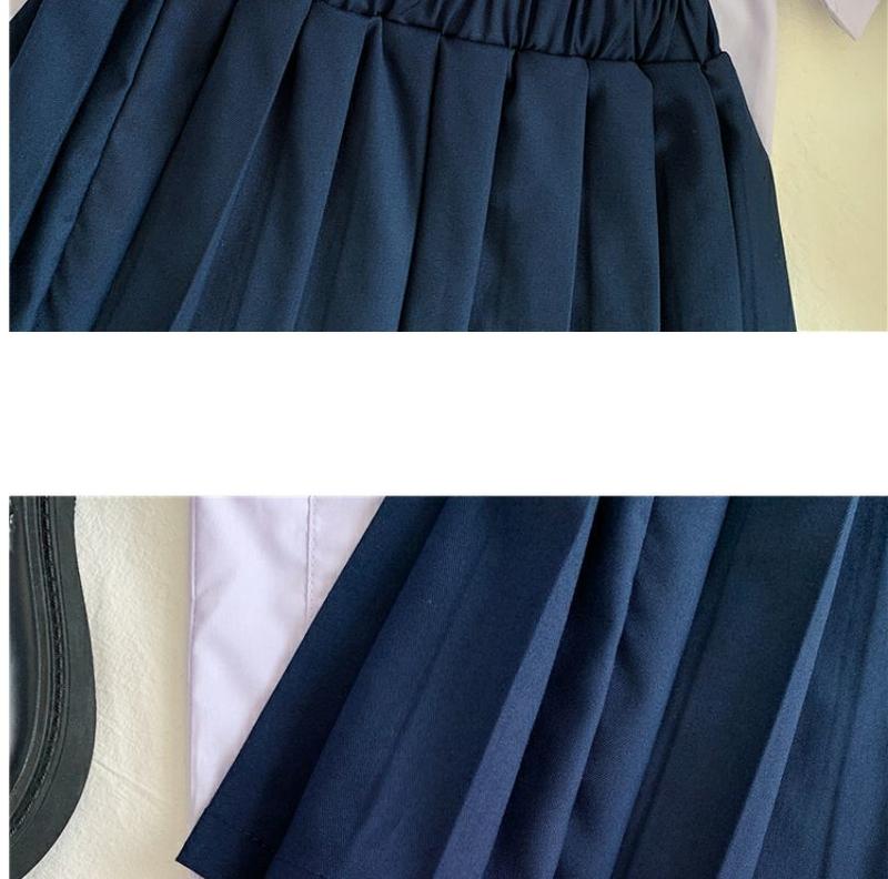 Product Introduction of Thai Preppy Style Summer Primary School Student Graduation Business Attire Kindergarten Suit Girl Thai School Uniform Western Style Jk Skirt Suit 11