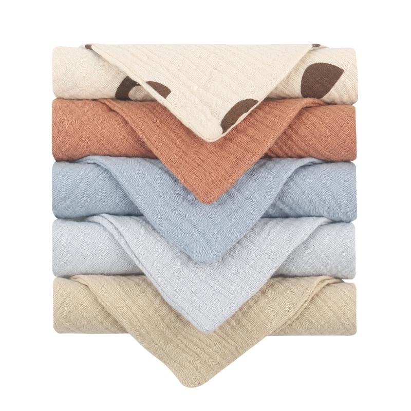 Baby Drooling Bib Breathable Facecloth Cotton Burp Cloth Infant ...
