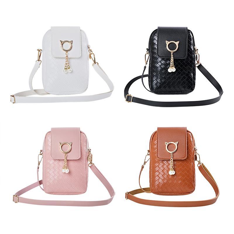 Product Introduction of 2024 Women's Mini Crossbody PU Cell Phone Shoulder Bag, Ladies Zipper Cell Phone Wallet Smart Wallet Cell Phone Bag with Adjustable Shoulder Straps for Travel Shopping Out Work Walking 5