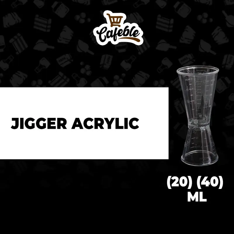 Jigger Acrylic/Gelas Takar 20/40 ml 4