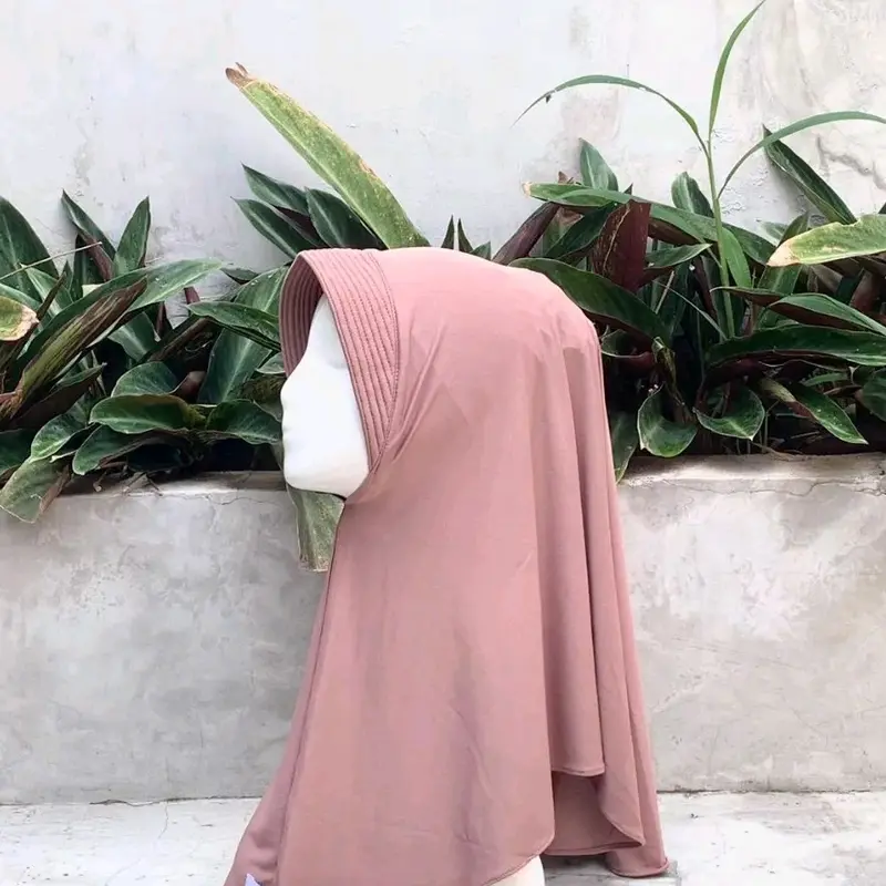 HIJAB BERGO SIZE M /hijab pet antem /hijab jersey /Kenan/ hijab bergo terbaru Instan Nyaman Muslim Casual 1