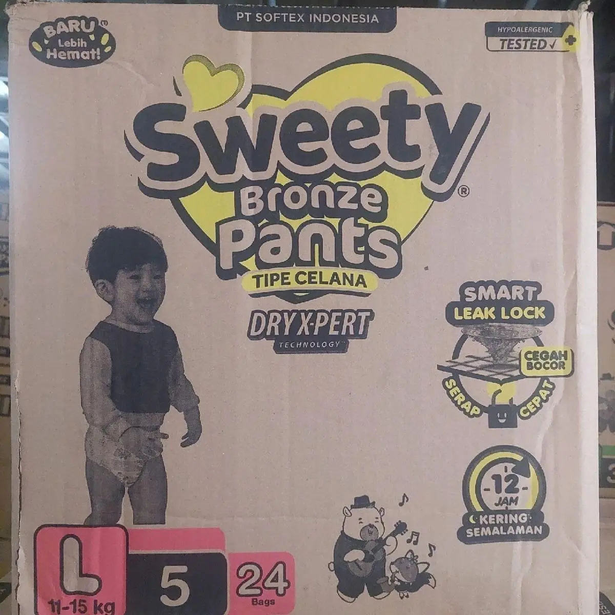 1 DUS [24 BALL] SWEETY BRONZE MINI PACK Popok Bayi Diapers