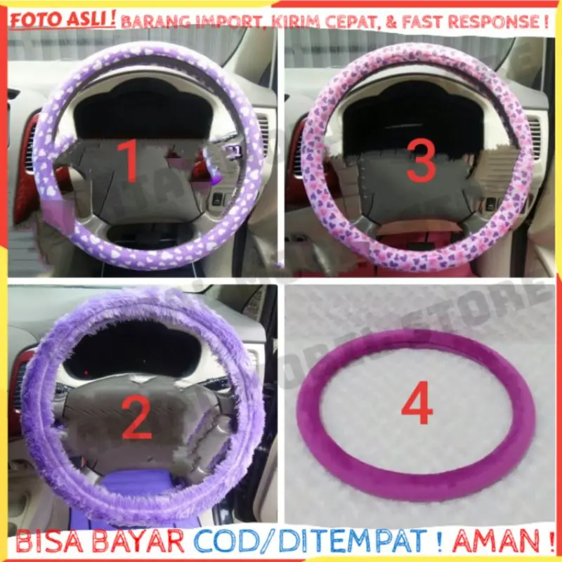 SARUNG COVER STIR SETIR STEER UNGU MUDA TUA UNIVERSAL