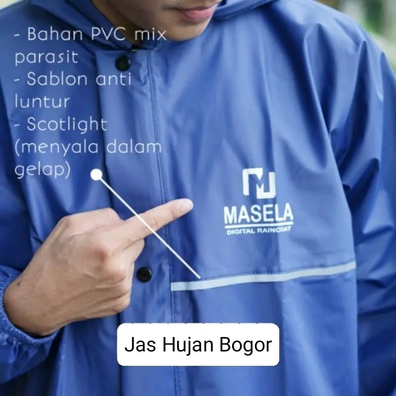 Jas Hujan Setelan Rok Wanita Merk Masela 3