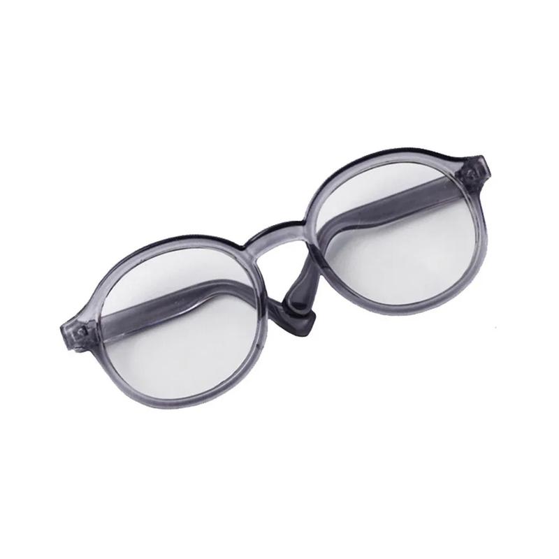 Product Introduction of Plush 1/3BJD Doll Glasses Accessory Round Frame Miniature Eyewear Clear Lens Eyeglasses 6.5/9cm for Labubu BJD Doll Accessories 11