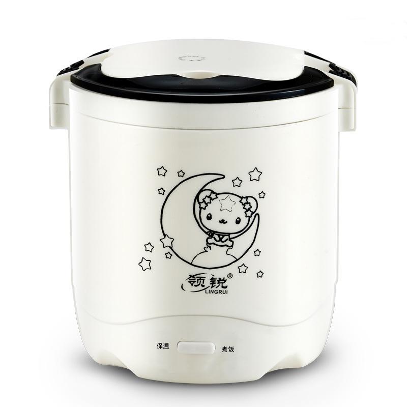 Nồi cơm điện Mini rice cooker cho 1 đến 2 người ăn dung tích 0,5L kèm khay hấp thức ăn tiện lợi