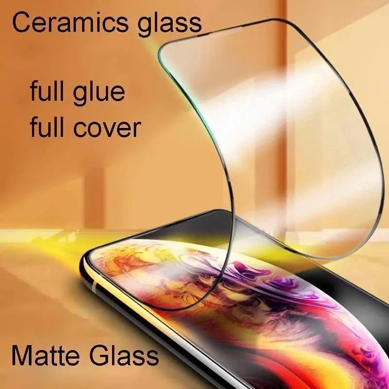 Ceramic matte full tempered film for iPhone 6 6p 7 8 7p 8p x xs XR xsmax 11 11pro 11pro Max 13 14 Portable Protection
