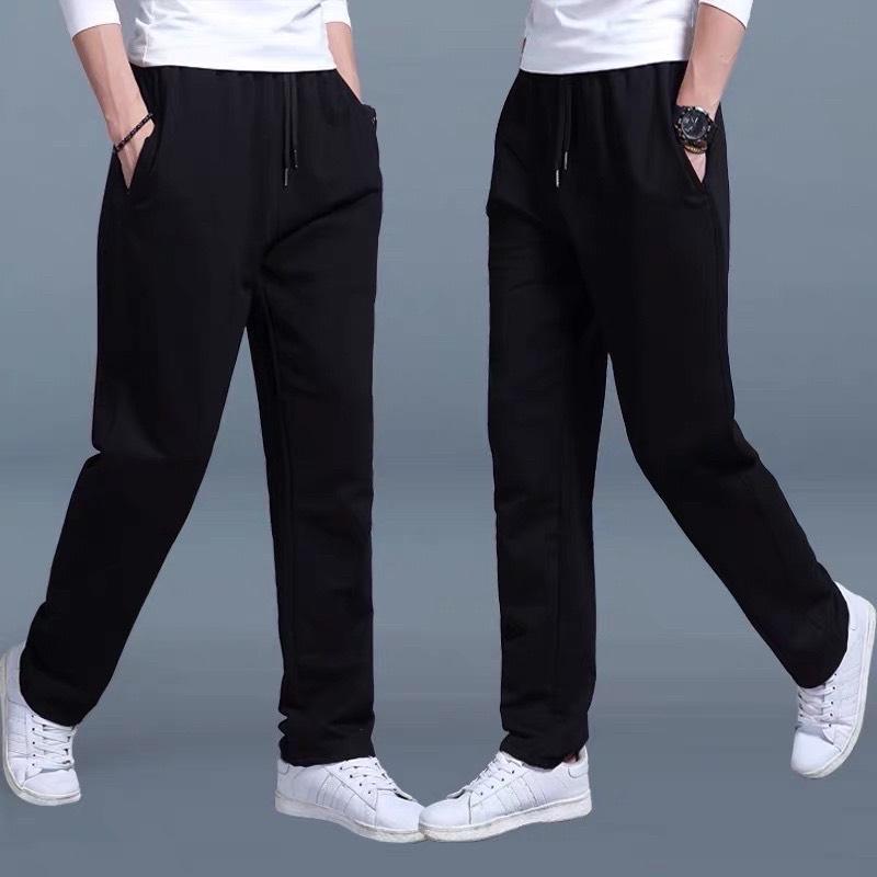 Quần Thể Thao Nam Nữ Dài Trơn Basic Ống Suông Rộng Thun Da Cá ,Thoáng Mát,Bền Đẹp Sport Đồng Gym Tập Gym Trang Phục quần thể jogger
