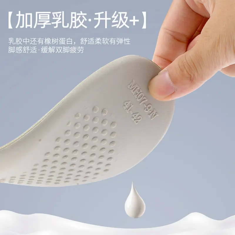 Miếng Lót Giày Dày, Da Thật, Có Cảm Giác Đệm, Chống Mùi, Thấm Hút Mồ Hôi, Thoáng Khí, Miếng Lót Cao Su, Thích Hợp Cho Thể Thao, Giảm Sốc, Chống Trượt, Dành Cho Nam Giới 3