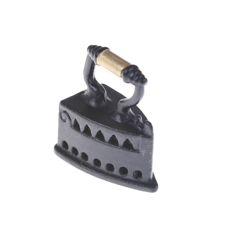 Product Introduction of 1:12 Black Mini Dollhouse Miniature Adornment Iron Clothes Room Model Tool 14