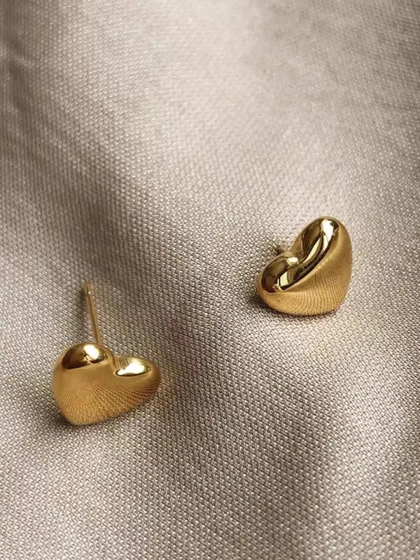 Women's Cute Heart Design Stud Earrings , Exquisite Trendy Stud Earrings, Fashionable Jewelry for Women for Daily & Party Decoration, Valentine's Day, Gift 6