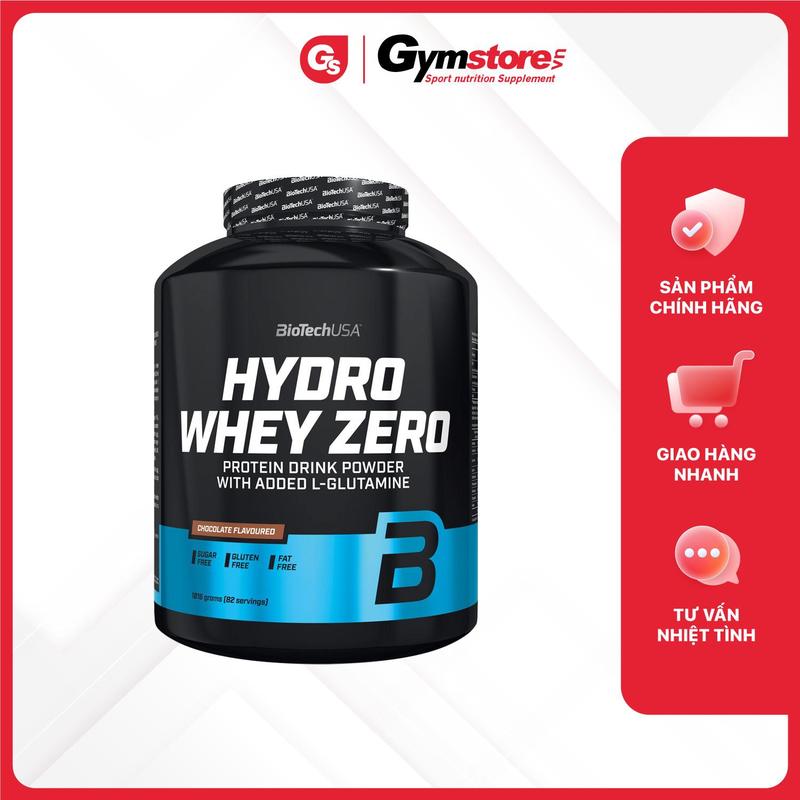 Bột hỗ trợ tập gym Protein BioTechUSA Hydro Whey, 4 Lbs (1,816 Kg) | Made in USA | GYMSTORE