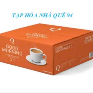 Thùng cà phê trần quang Goodmorning có 21 bịch,mỗi bịch có 24 ống nhỏ 20gram Coffee cà phê