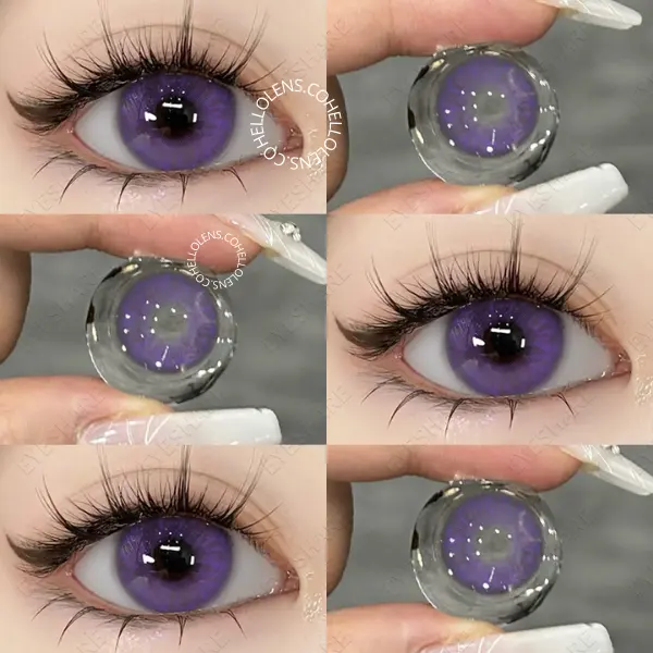 HELLOLENS My Gem Purple Natural Lens / Softlens My Gem Purple by Pinkin Softlens
