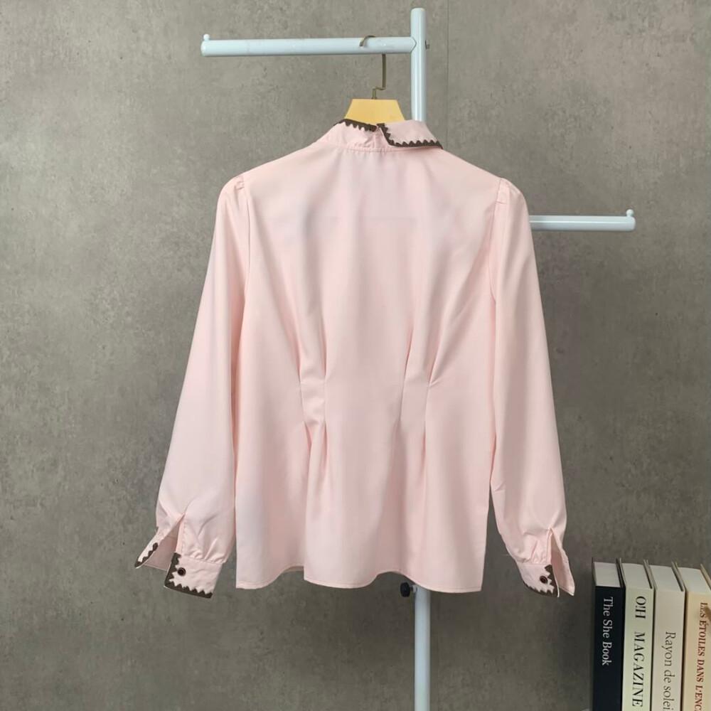 FADFAD Atasan kemeja Bermotif Lengan Panjang Gaya Kasual