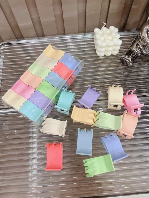  Kẹp Càng Cua 3 Răng 5 Răng 6 Răng Nhám Nhiều Màu Sắc Không Gãy Không Đau Tóc Phụ Kiện Tóc Nữ Chất Liệu Bền Đẹp Thiết Kế Thời Trang 