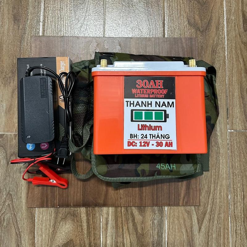 Pin lithium 12v-30ah chống nước chuyên đi bộ pin hoàn toàn mới và cam kết đủ dung lượng ắc quy