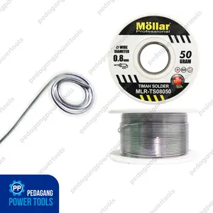 MOLLAR Timah Solder Gulung 50 gram Tenol Kawat Rol Gulung Alat Patri Listrik Wire Flux Core