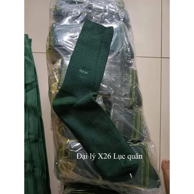 Tất cao cổ màu xanh rêu hàng chuẩn QN loại 1 4