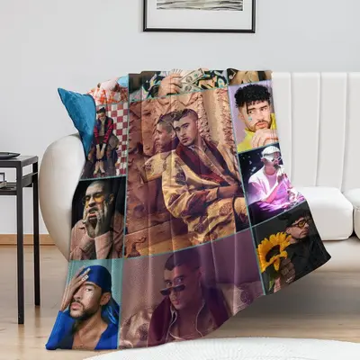 Bad Bunny Throw Blanket,Benito Blanket, Un Verano Sin Ti Blanket, Bad Bunny Concert Blanket, hotsell Bad Bunny Merch, Comfy Blanket For Women