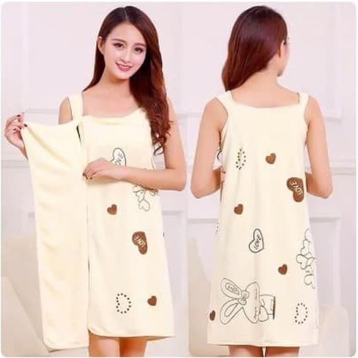 Baju Handuk Wearable Towel Mandi Multifungsi Motif Karakter 6