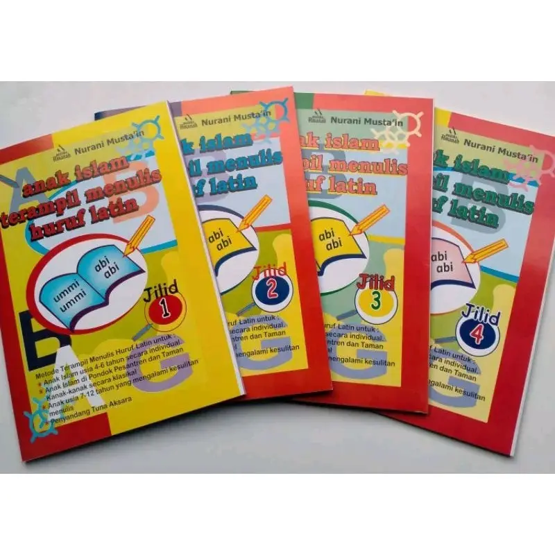 Buku 1 Paket ANAK ISLAM TERAMPIL MENULIS HURUF LATIN Jilid 1-4 ~ Edukasi