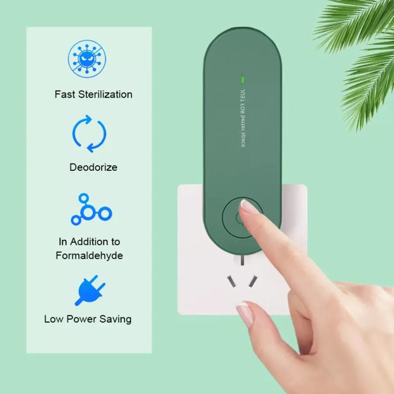 Product Introduction of [Malaysia Ready Stock!] Plug in Air Purifier for Home Cleaner Mini Air Ionizer to Remove Smoke Portable Deodorizer Simple Air Freshener US EU Plug 3