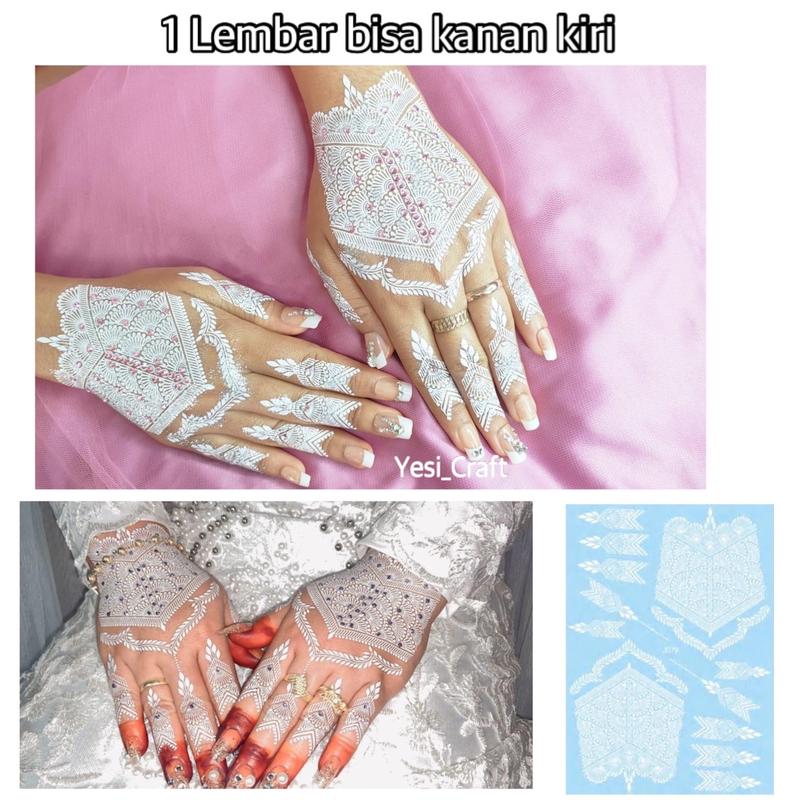 HENNA INSTAN WHITE (1pcs bisa kanan kiri) 0