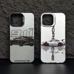 Case for IPhone 11 Pro Max 15 14 12 13 XR 7Plus XS 8 SE Kesing Luxury Cool Race Car Premium Matte Hard Case
