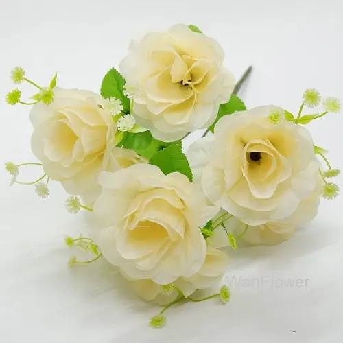 WANFLOWER Bunga Mawar Luna X7 Decoration Wedding 4