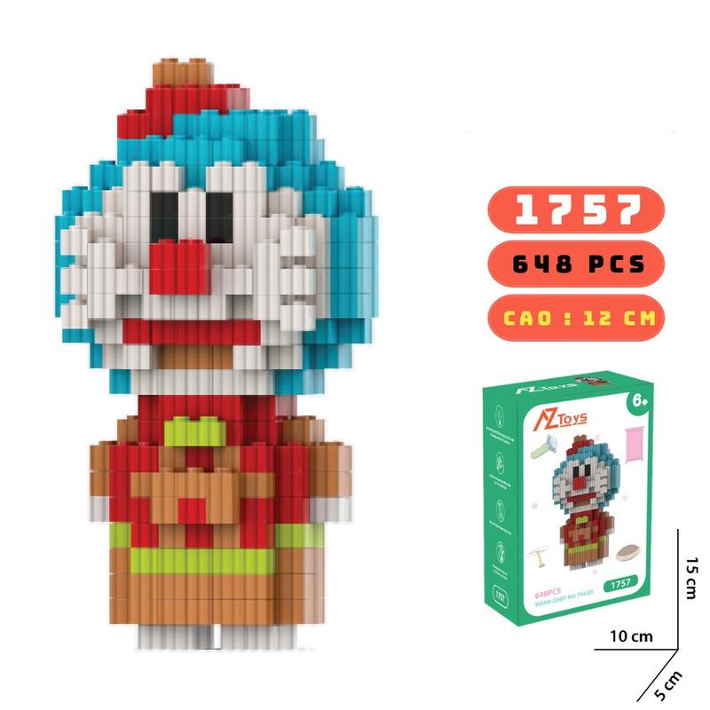 Product Introduction of Đồ Chơi Lắp Ghép Doraemon Mini Nhiều Màu, Chất Liệu Nhựa ABS 10