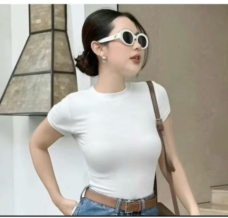 Product Introduction of Combo 3 Áo thun ôm body chất vải tăm siêu mềm mại co giãn 6