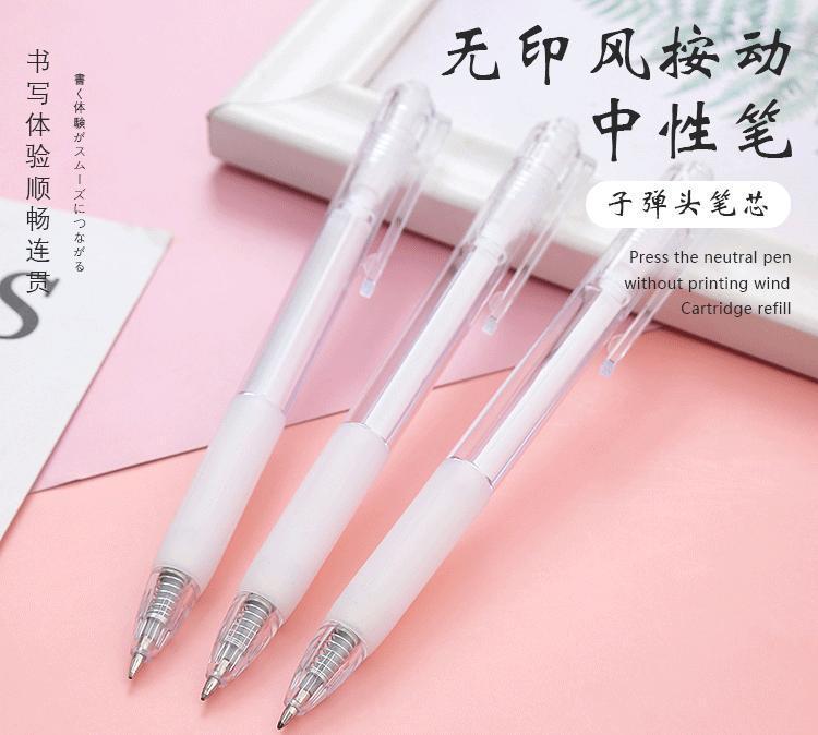 Product Introduction of 1pcs Creative Simple Transparent Rod Gel Pen Student Pen High-quality Learning Office Stationery Signature Pen 1