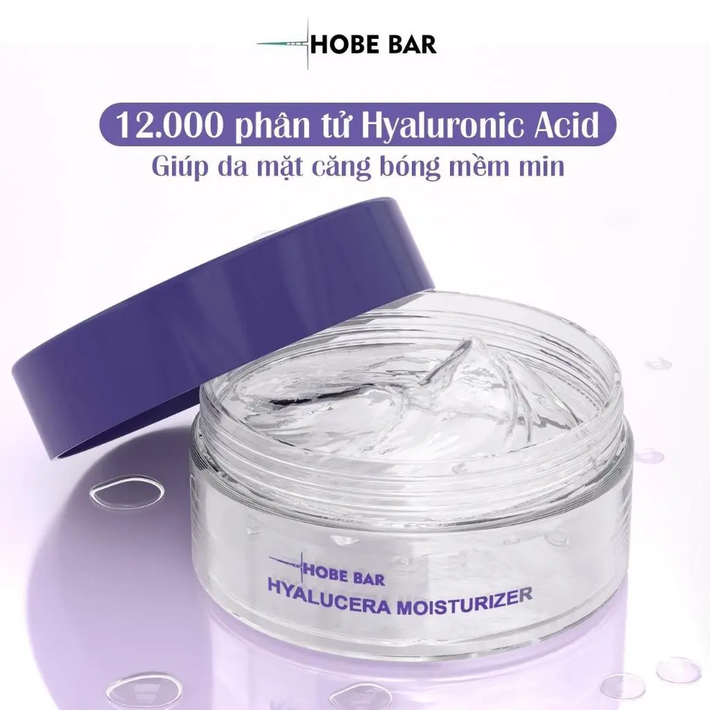 Kem Dưỡng Ẩm HOBEBAR Siêu Cấp Ẩm Dưỡng Sáng Hiệu Quả Làm Dịu Da và Phục Hồi Nâng Tone Dành Cho Mọi Loại Da Hộp 55ml