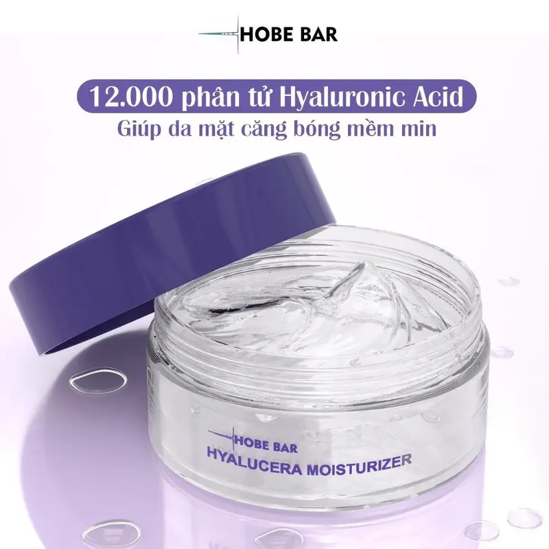 Kem Dưỡng Ẩm HOBEBAR Siêu Cấp Ẩm Dưỡng Sáng Hiệu Quả Làm Dịu Da và Phục Hồi Nâng Tone Dành Cho Mọi Loại Da Hộp 55ml Skincare Nữ 2