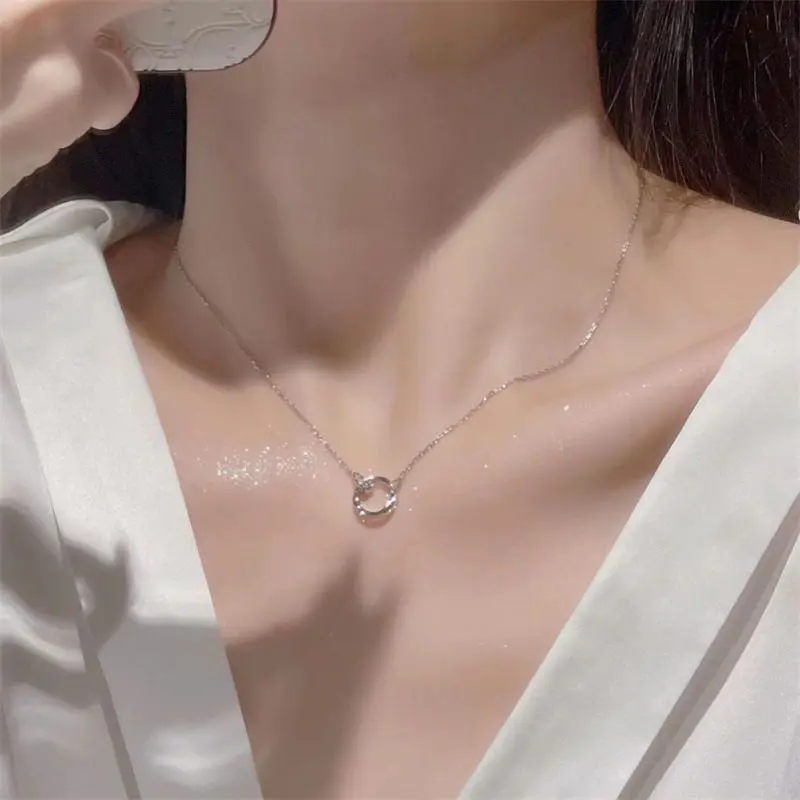 Vòng Cổ Lồng Vào Nhau Vòng Möbius, Dành Cho Phụ Nữ, Thiết Kế Cao Cấp Sang Trọng Giá Cả Phải Chăng, Dây Chuyền Xương Đòn Độc Đáo Vòng Cổ Cặp Đôi Và Bạn Thân, Năm 2025, Bán Chạy Tại Cửa Hàng 3